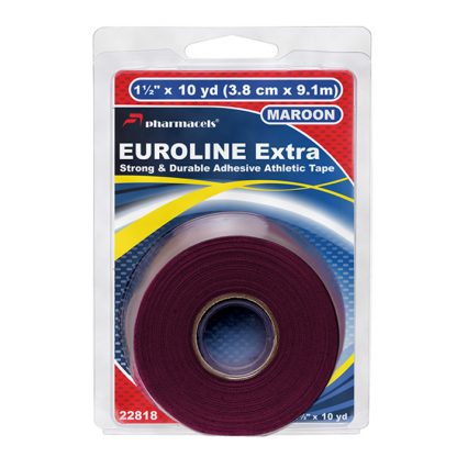 Цветной тейп спортивный Pharmacels Euroline Tape sports бордовый